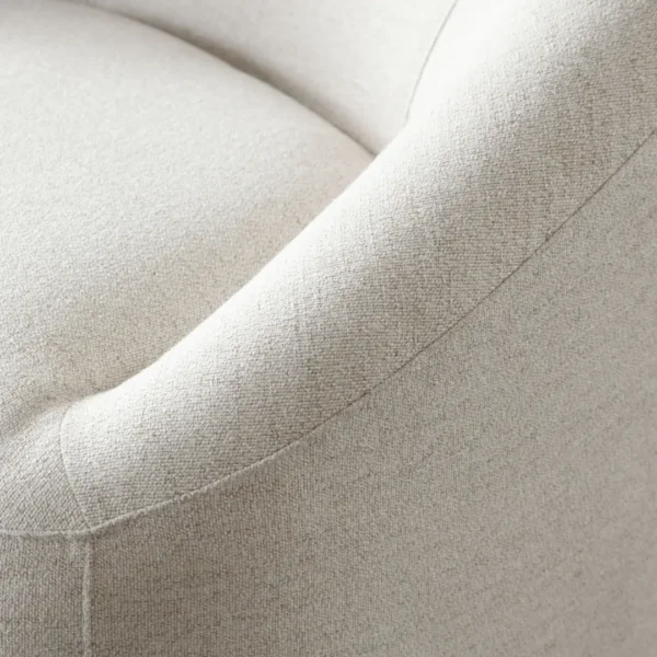 Opal Upholstered Swivel Chair in Light Oat By Diamond Sofa - Image 5