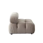 Paloma Armless Velvet Tufted Chair By Diamond Sofa - Image 3