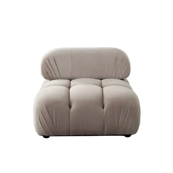 Paloma Armless Velvet Tufted Chair By Diamond Sofa - Image 4