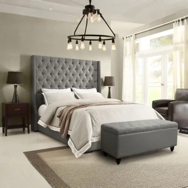 Park Ave Wing Tufted Beds By Diamond Sofa - Image 2