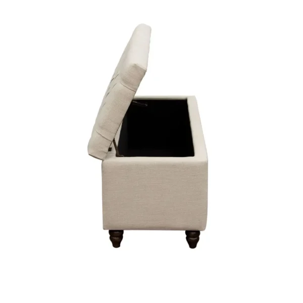 Park Ave Tufted Storage Bench For Bedroom By Diamond Sofa - Image 3