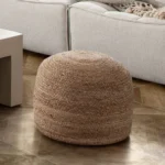 Modern Round Accent Pouf By Diamond Sofa - Image 4