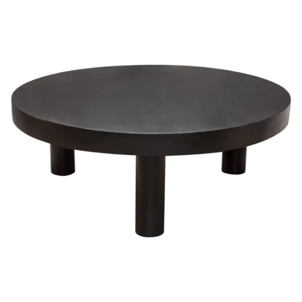 Rune Round Black Wood Coffee Table By Diamond Sofa - Image 2