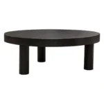 Rune Round Black Wood Coffee Table By Diamond Sofa - Image 3