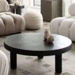 Rune Round Black Wood Coffee Table By Diamond Sofa - Image 5