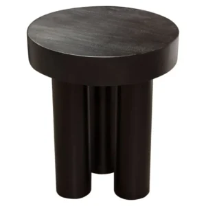 Rune Wood Round End Table By Diamond Sofa