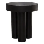 Rune Wood Round End Table By Diamond Sofa - Image 2