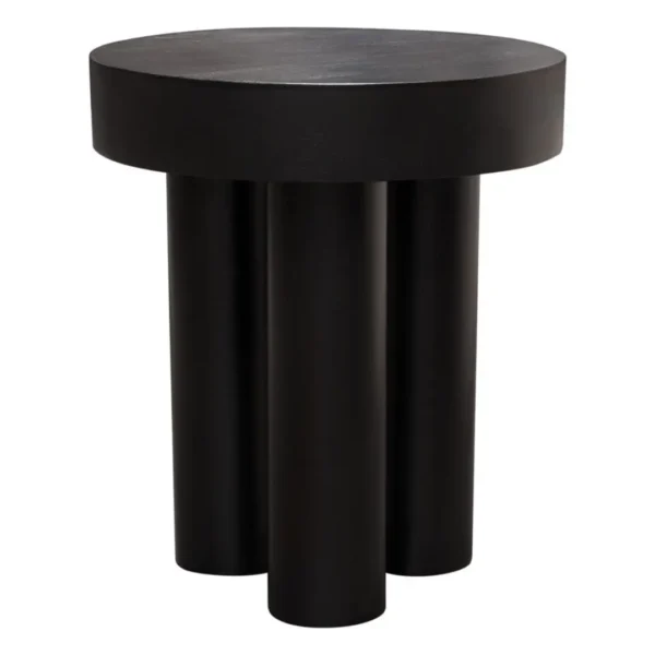 Rune Wood Round End Table By Diamond Sofa - Image 2