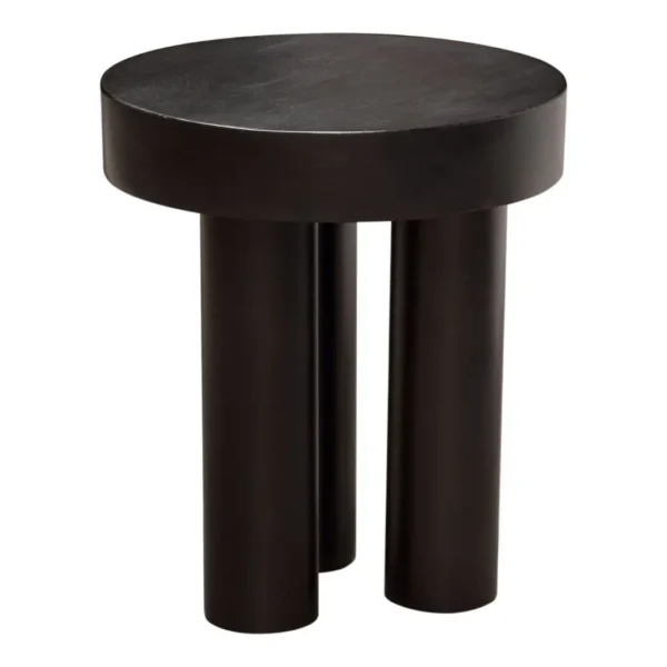 Rune Wood Round End Table By Diamond Sofa - Image 4