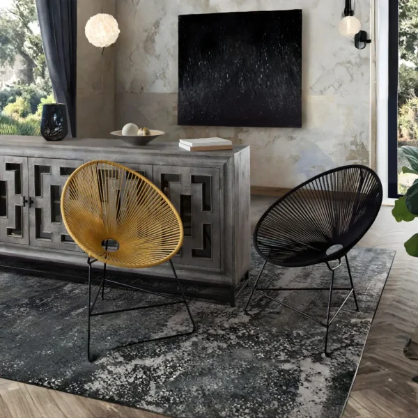 Sativa Orange Accent Chair Set of 2 By Diamond Sofa - Image 6