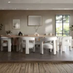 Scout Fabric Boucle Dining Chair By Diamond Sofa - Image 4