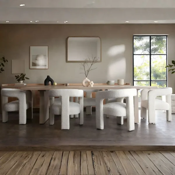 Scout Fabric Boucle Dining Chair By Diamond Sofa - Image 4