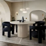 Scout Fabric Boucle Dining Chair By Diamond Sofa - Image 5