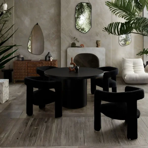 Scout Fabric Boucle Dining Chair By Diamond Sofa - Image 6