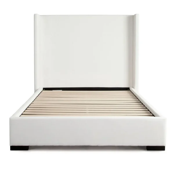 Seattle White Contemporary Platform Bed by Diamond Sofa - Image 2