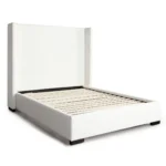 Seattle White Contemporary Platform Bed by Diamond Sofa - Image 3