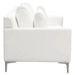 Seattle Linen White Upholstered Sofa By Diamond Sofa - Image 5