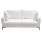 Seattle Linen White Upholstered Sofa By Diamond Sofa - Image 7
