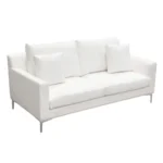 Seattle Linen White Upholstered Sofa By Diamond Sofa - Image 8