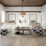 Seattle Loose Back White Loveseat By Diamond Sofa