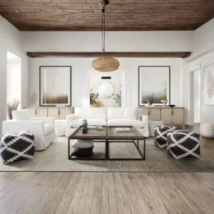 Seattle Loose Back White Loveseat By Diamond Sofa