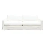 Seattle Loose Back White Loveseat By Diamond Sofa - Image 2