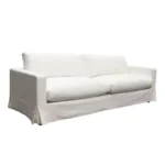 Seattle Loose Back White Loveseat By Diamond Sofa - Image 3