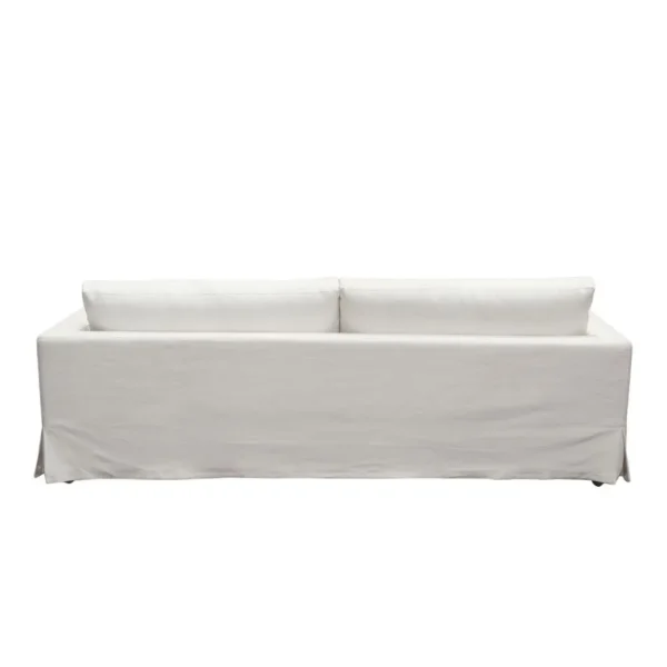 Seattle Loose Back White Loveseat By Diamond Sofa - Image 4