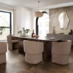 Sienna Dark Oak Dining Table By Diamond Sofa