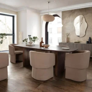 Sienna Dark Oak Dining Table By Diamond Sofa