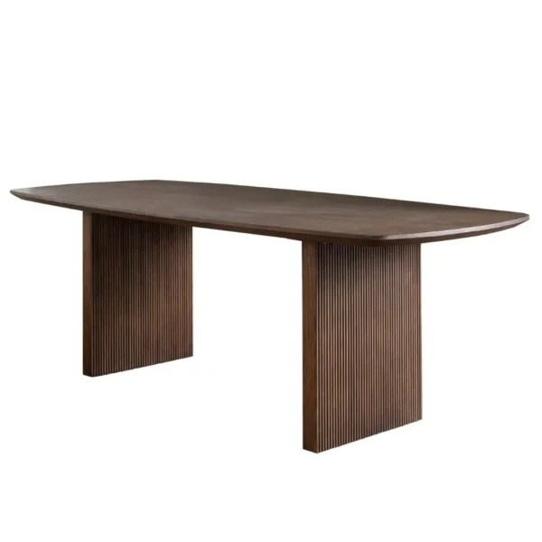 Sienna Dark Oak Dining Table By Diamond Sofa - Image 3