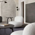 Simone Swivel Sheepskin Accent Chair By Diamond Sofa