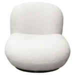 Simone Swivel Sheepskin Accent Chair By Diamond Sofa - Image 2