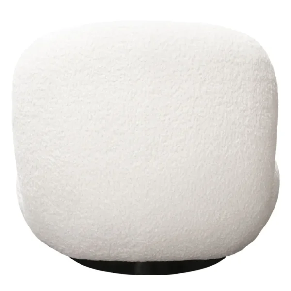 Simone Swivel Sheepskin Accent Chair By Diamond Sofa - Image 4