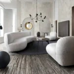 Simone Swivel Sheepskin Accent Chair By Diamond Sofa - Image 5