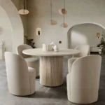 Siren 54" Round Pedestal Dining Table By Diamond Sofa