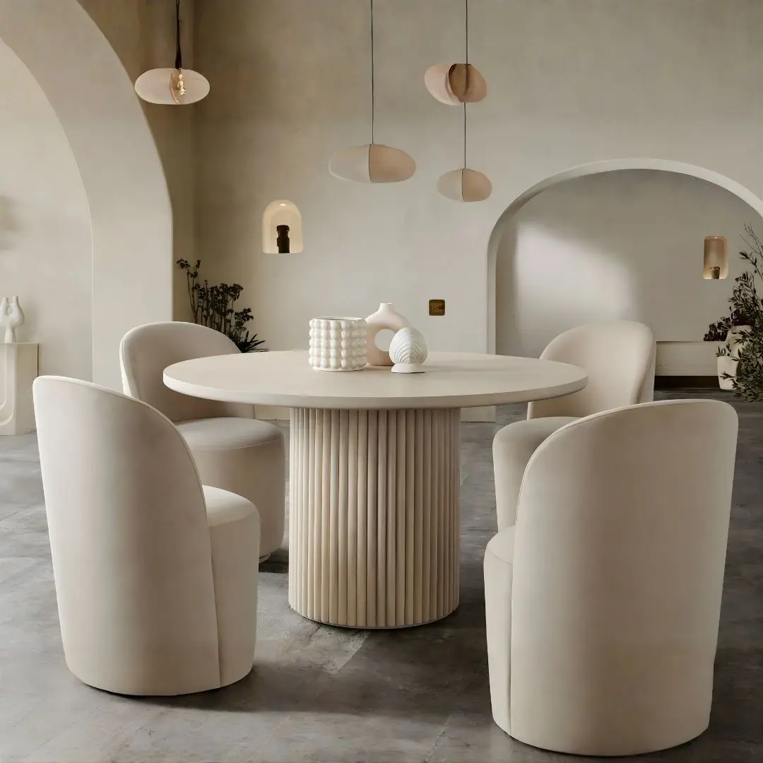 Siren 54″ Round Pedestal Dining Table By Diamond Sofa | U-Trade Furniture Siren 54" Round Pedestal Dining Table By Diamond Sofa - Image 1