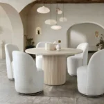 Siren 54" Round Pedestal Dining Table By Diamond Sofa - Image 4