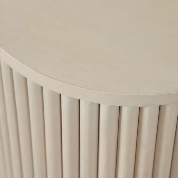 Siren 18" Round Pedestal End Table By Diamond Sofa - Image 2