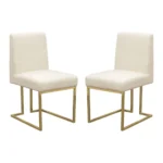 Skyline Cream Dining Chairs Set of 2 By Diamond Sofa - Image 2
