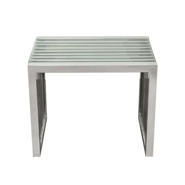 SOHO Rectangular Glass End Table By Diamond Sofa - Image 2
