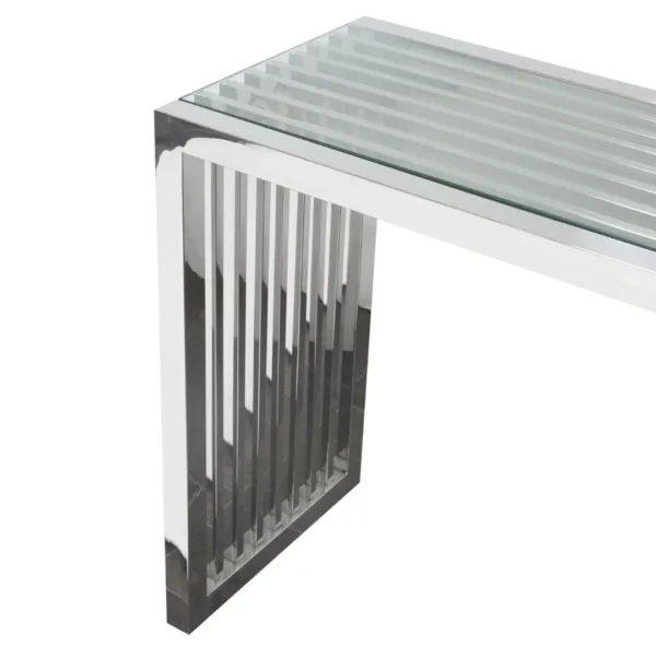 SOHO Modern Glass Console Table By Diamond Sofa - Image 4