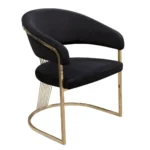 Solstice Black Metal Dining Chair By Diamond Sofa - Image 3