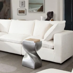 Spire Square Metal Accent Table By Diamond Sofa