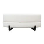 Vesper Armless Curved Sofa in White By Diamond Sofa - Image 5