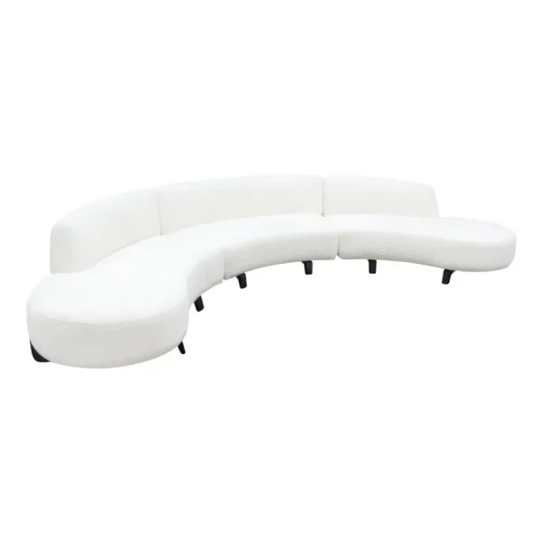 Vesper 3PC Sectional Sofa With Chaise By Diamond Sofa - Image 2