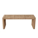 Jute Woven Contemporary Bedroom Bench By Diamond Sofa - Image 2