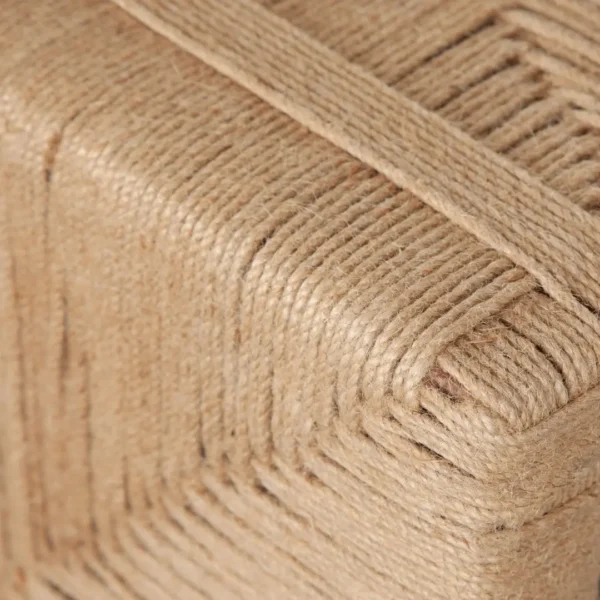 Jute Woven Contemporary Bedroom Bench By Diamond Sofa - Image 4
