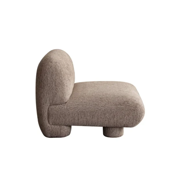Wren Armless Fabric Lounge Chair By Diamond Sofa - Image 3