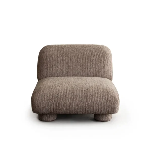 Wren Armless Fabric Lounge Chair By Diamond Sofa - Image 2